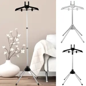 suporte telescópico para vaporizador de roupas