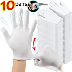 luvas de algodão elásticas