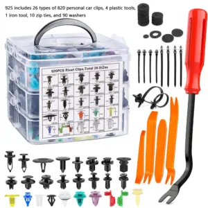 kit clipes automotivos 100 peças