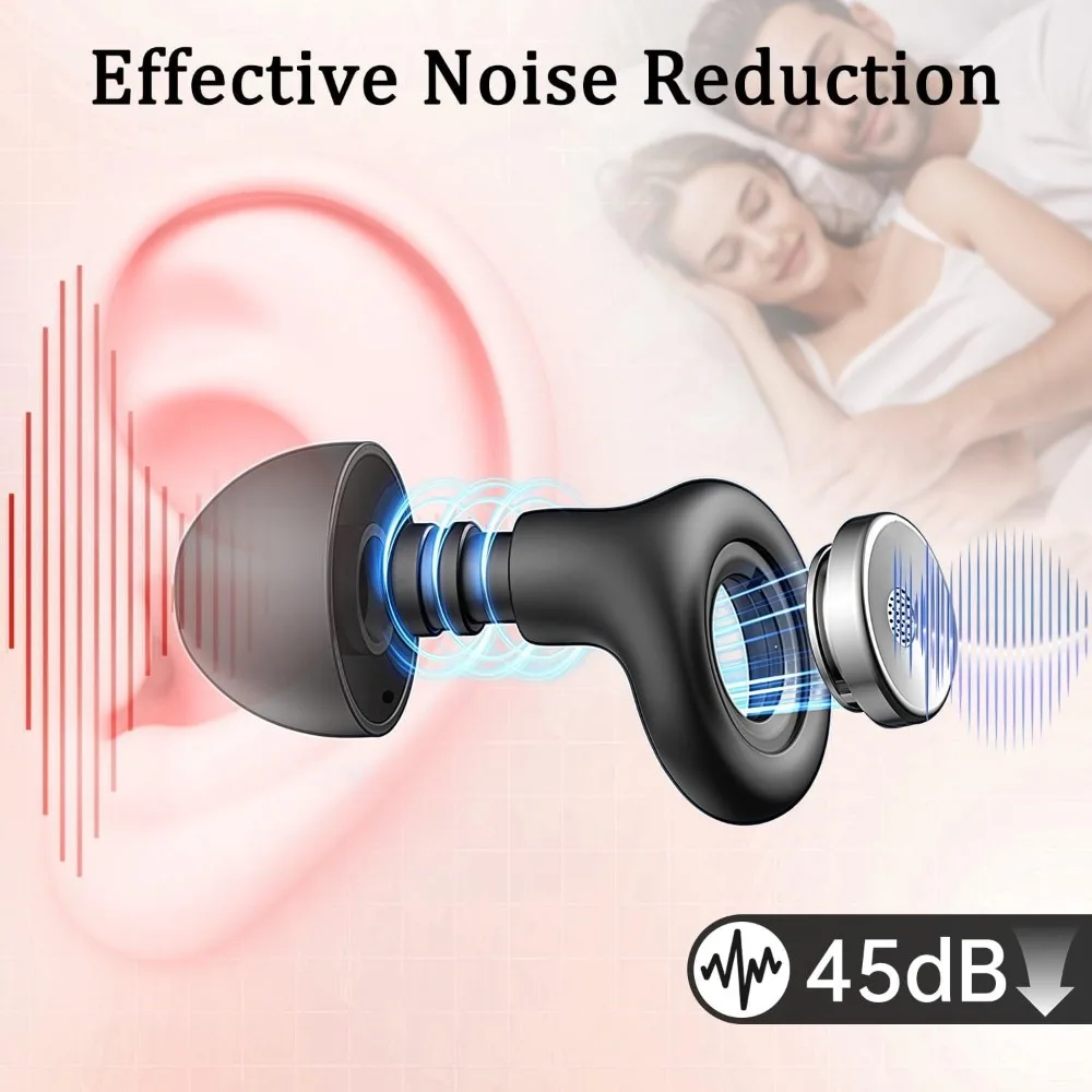 Tampões de Ouvido Silicone com Cancelamento de Ruído 45dB - Imagem 2