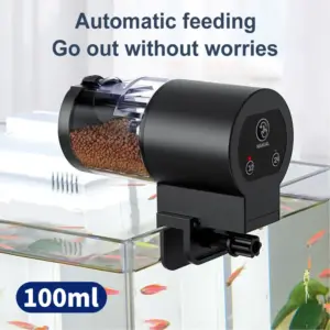 alimentador automático de peixes com temporizador