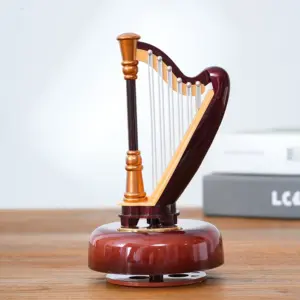 mini caixa de música harpa ruan