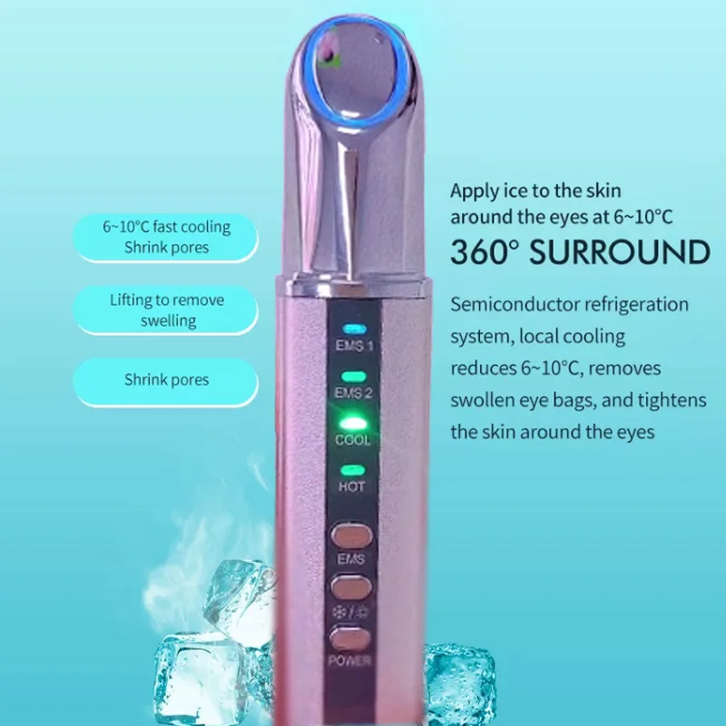 Massageador de Olhos Smart Vibração e Luz Roxo - Imagem 4