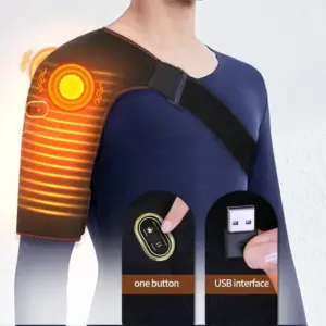 massageador elétrico de ombros com almofada térmica