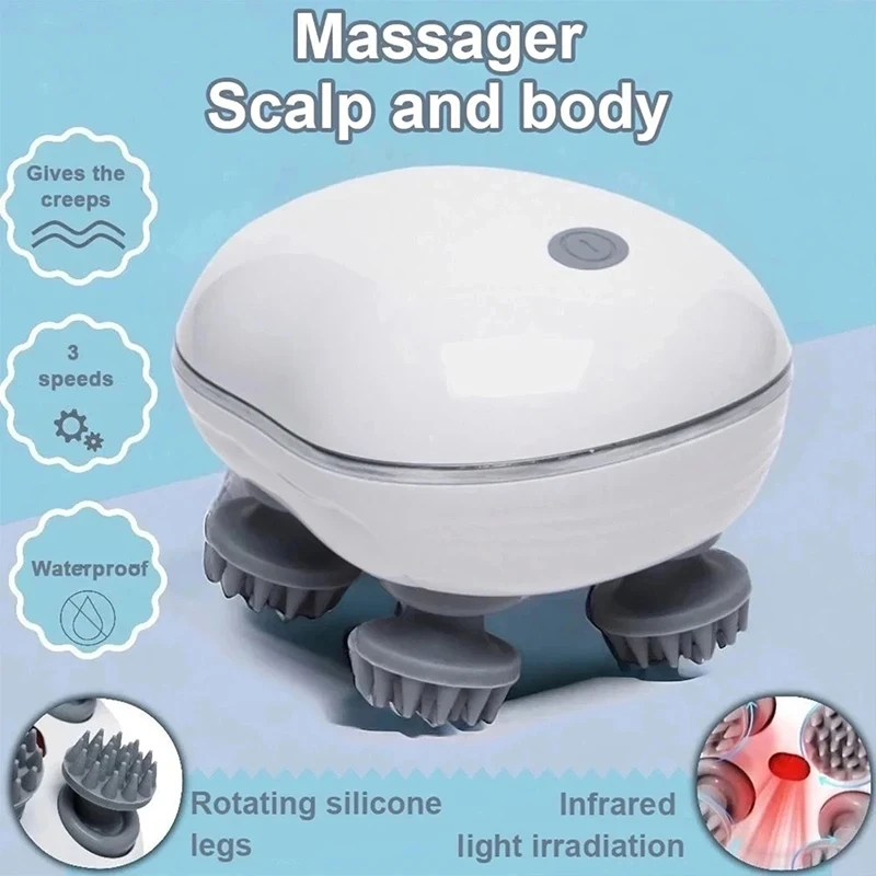 massageador elétrico couro cabeludo