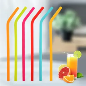 canudos de silicone reutilizáveis