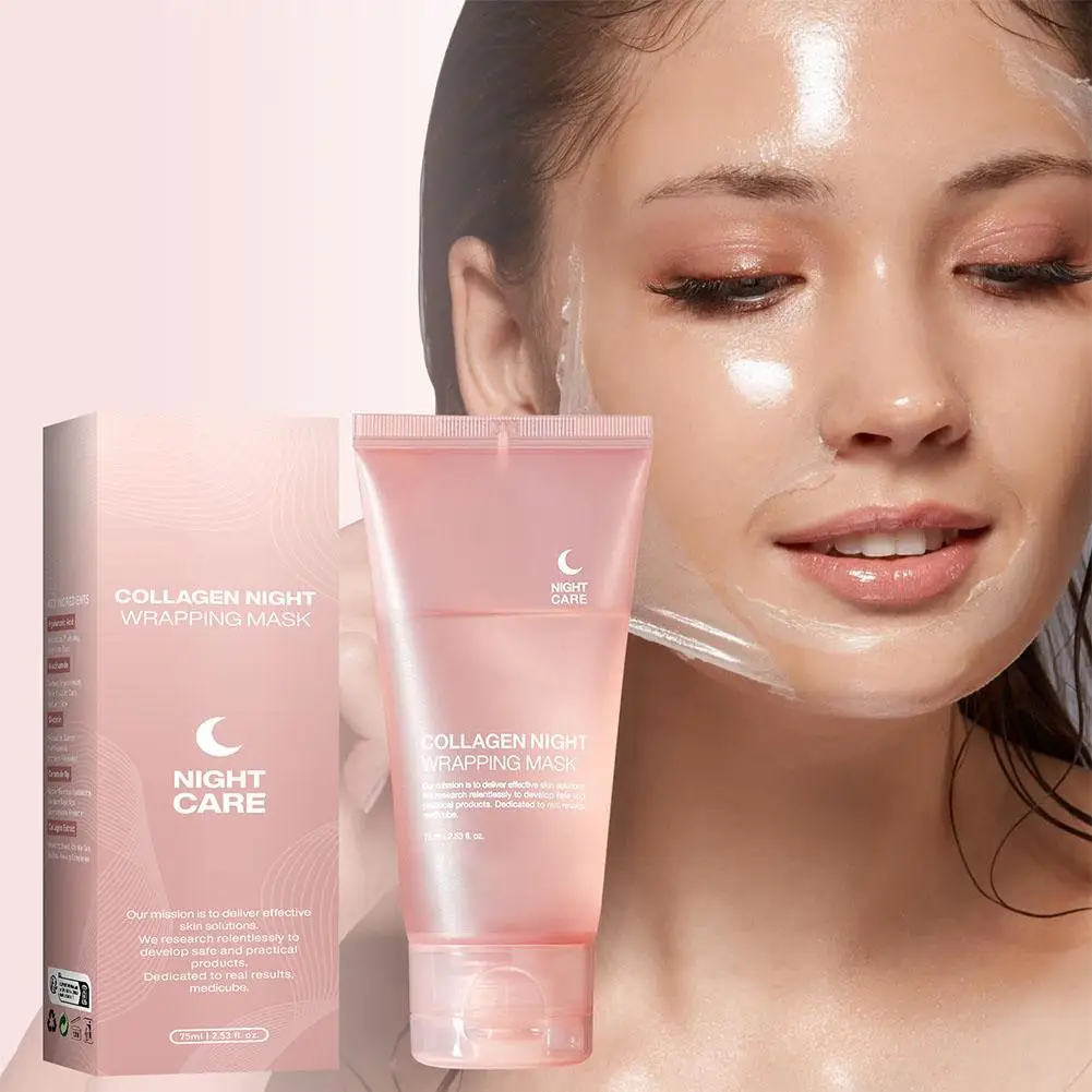 máscara facial de colágeno hidrolisado