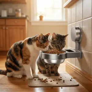 tigela de parede com ventosa para cães