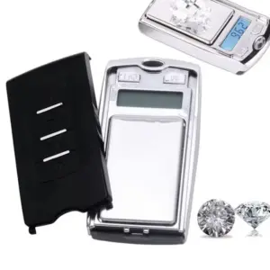Balança Digital de Bolso 200g 0.01g Formato Chave de Carro