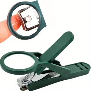 cortador de unhas com lupa