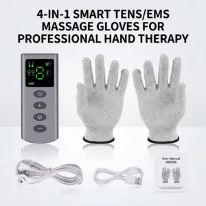 luvas de massagem tens ems para mãos