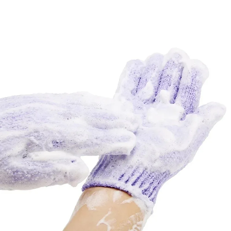 Luva Esfoliante Corporal Nylon Roxo - Imagem 2