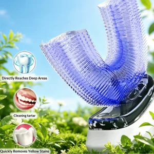 escova de dentes elétrica em u 360°