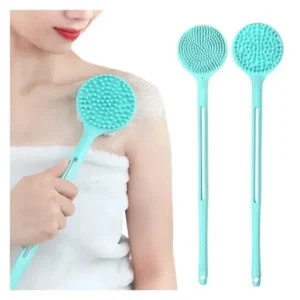 escova de banho dupla face de silicone