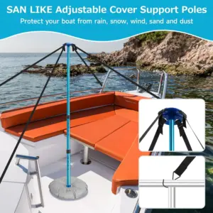 suporte ajustável para capa de barco