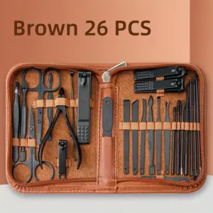 kit de manicure aço inoxidável
