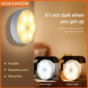 luz noturna sensor de presença usb