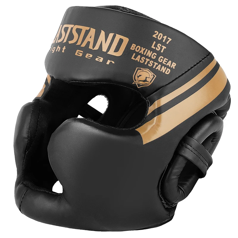 Capacete Boxe Muay Thai Gingpai Couro PU Vermelho - Imagem 2