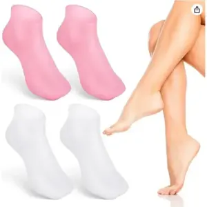 meia hidratante de silicone para os pés