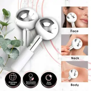 massageador facial cryo globos de gelo