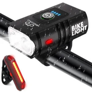 luz de bicicleta led t6 recarregável usb
