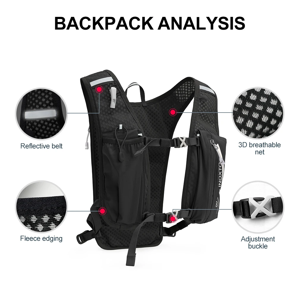 Mochila Hidratação Corrida com Bolsa de Água 1,5L - Imagem 2