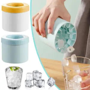 molde de gelo de silicone cilíndrico