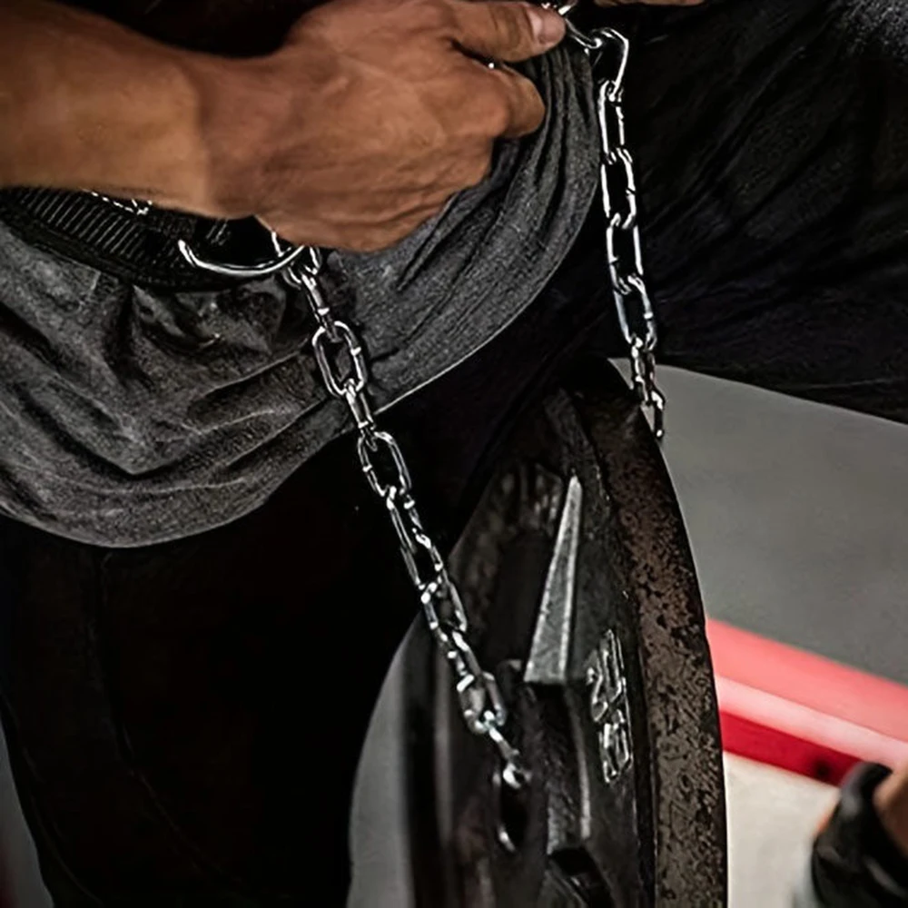 Cinto Levantamento Peso Neoprene Corrente Preto - Imagem 5