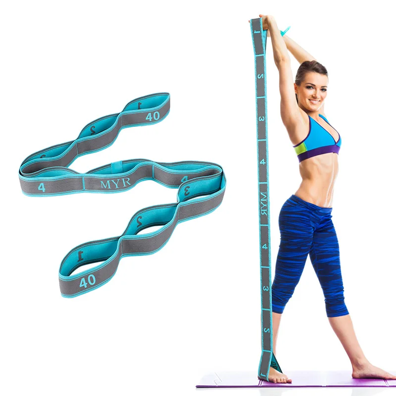 correia elástica de alongamento yoga