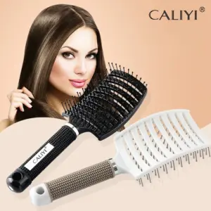 escova de cabelo ventilada curvada