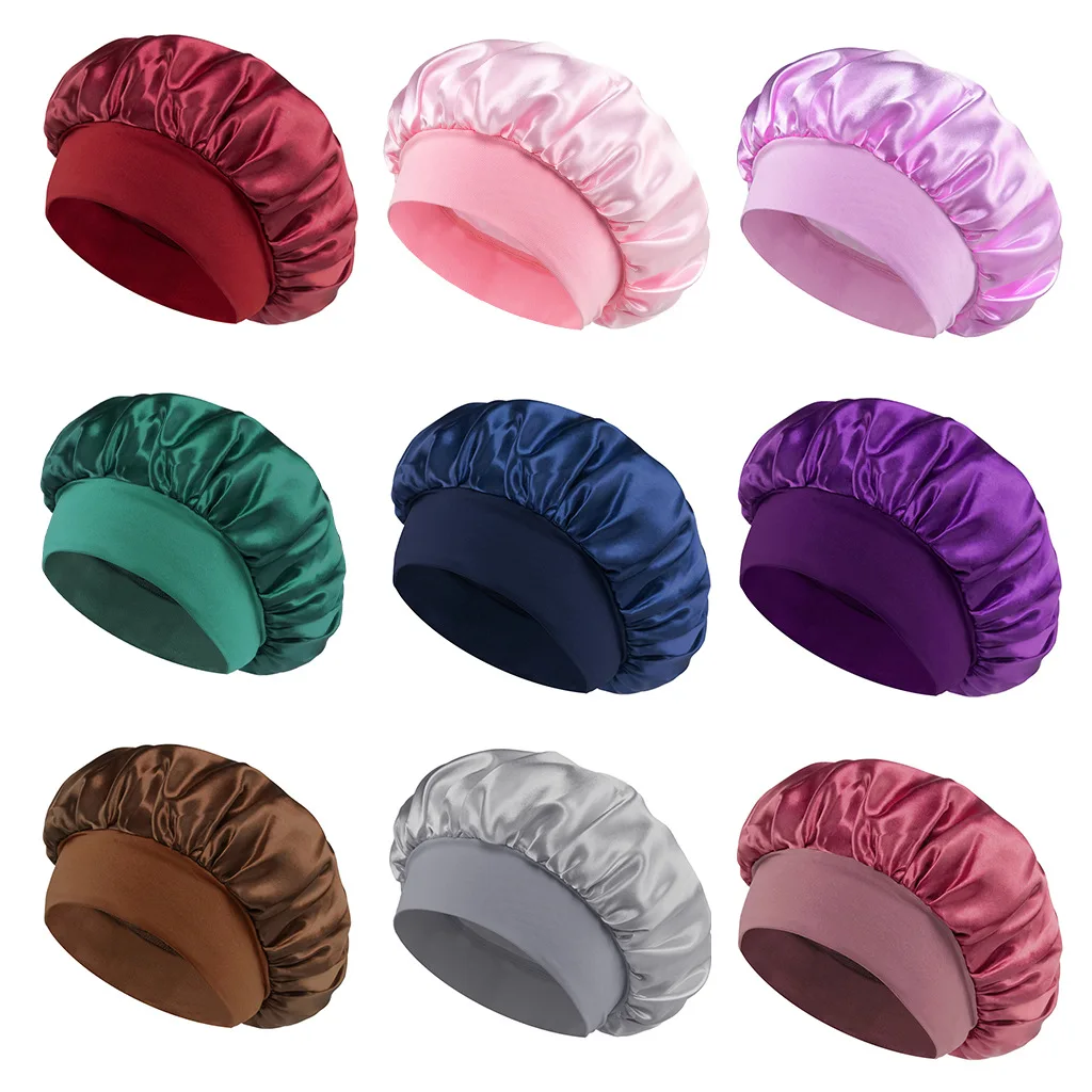 Gorro de Cetim para Cabelo com Faixa Elástica BRANCO - Imagem 2
