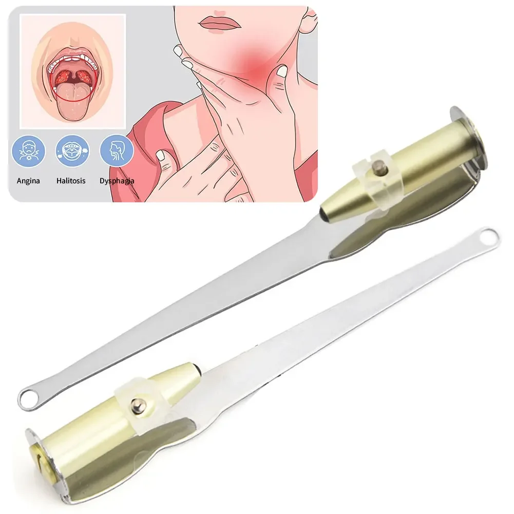 Removedor de Cáculo Amigdaliano Aço Inoxidável Manual - Imagem 2
