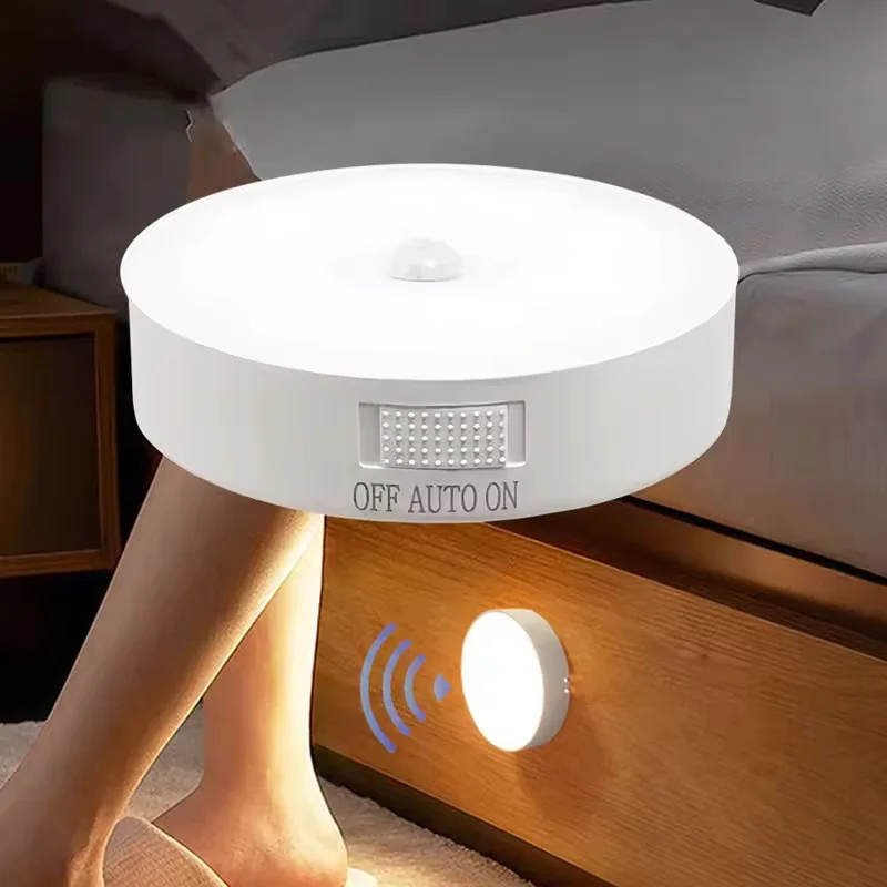 Luz Noturna LED com Sensor de Movimento USB Recarregável - Imagem 2