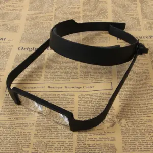 lupa de cabeça 4 lentes acrílicas