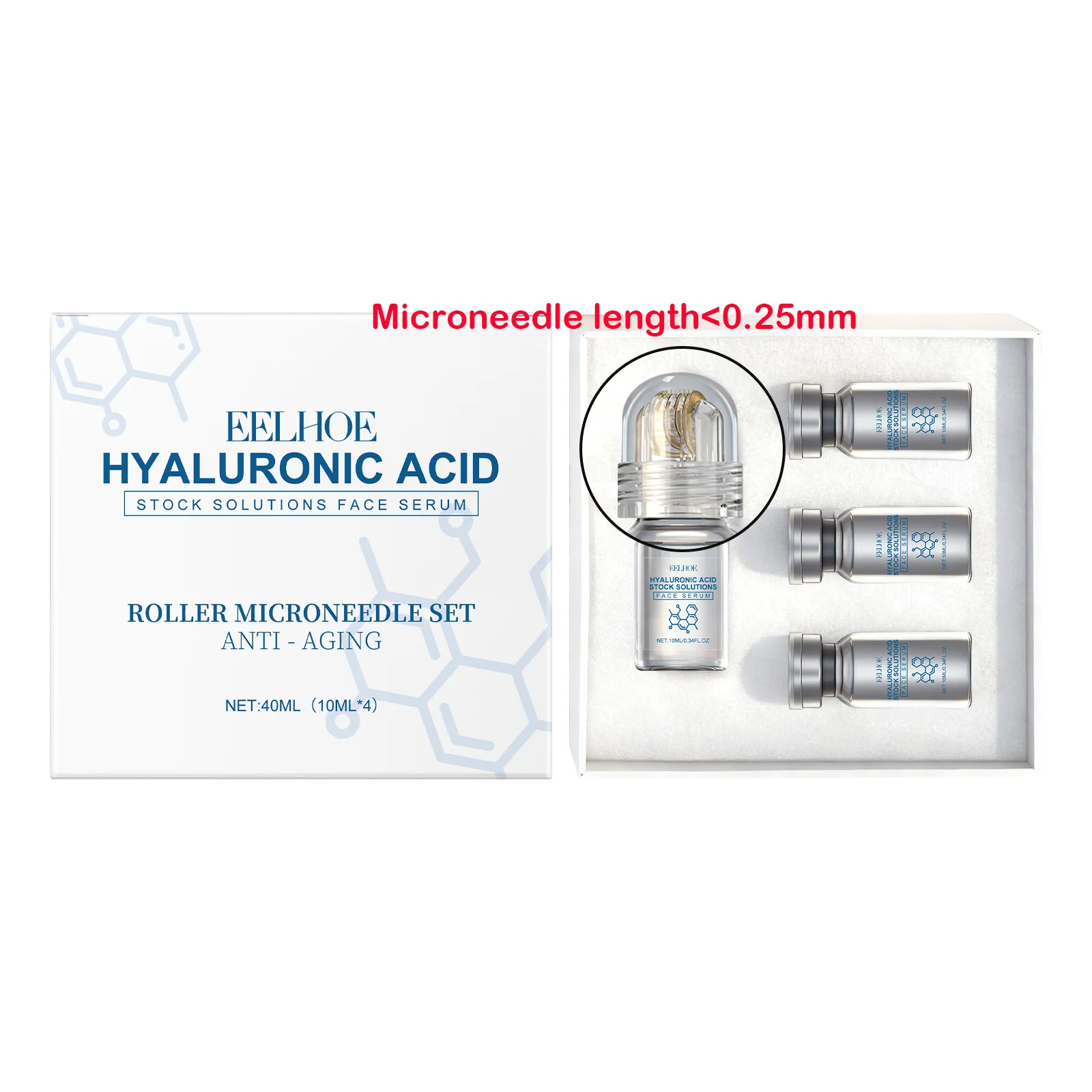 Sérum Facial Ácido Hialurônico 30ml com Aplicador Roll-On - Imagem 6