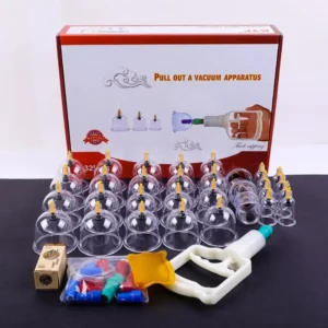conjunto de ventosas a vácuo para massagem