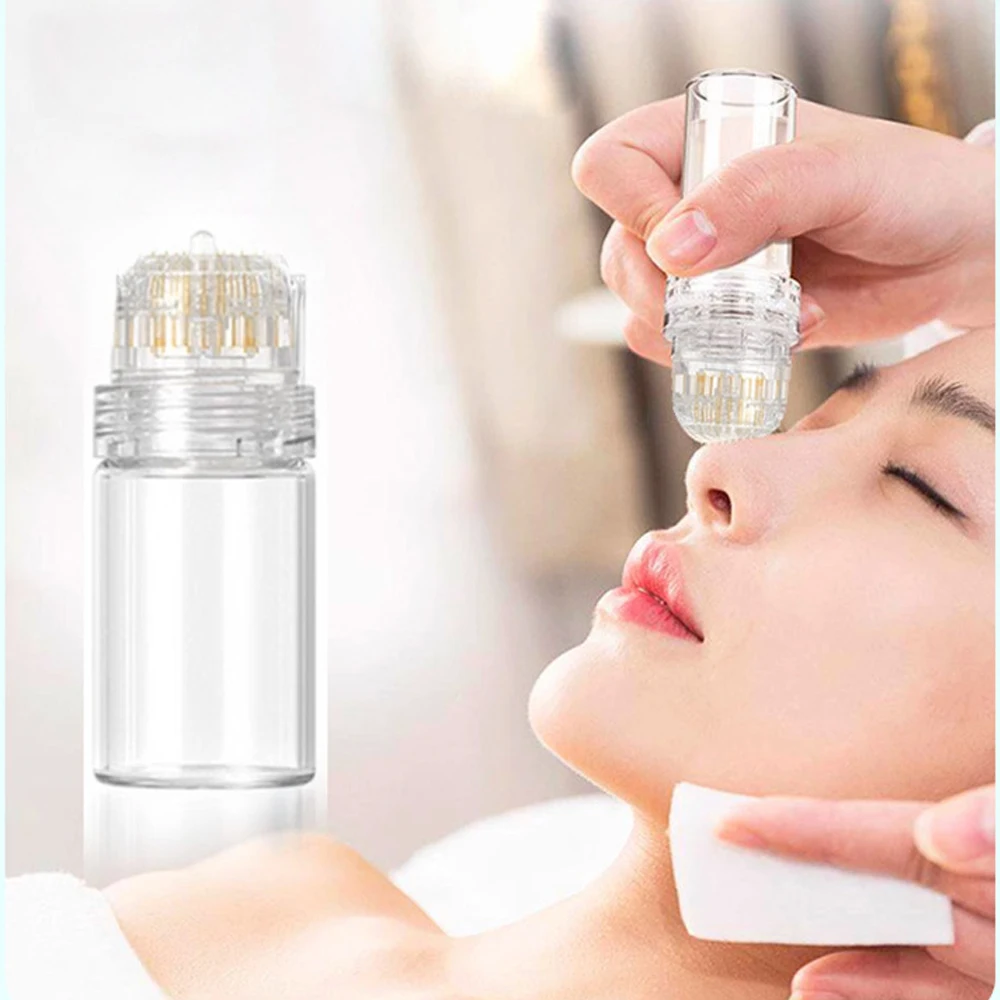 Derma Stamp 20 Pinos Titânio 0.25mm Aplicador Sérum 5ml - Imagem 3