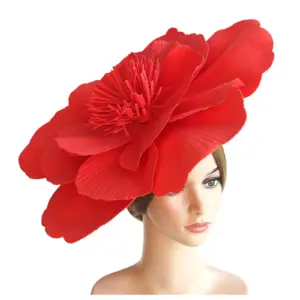 faixa de cabelo feminina flor fascinator
