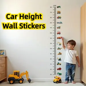 adesivos de parede medidor de altura carro