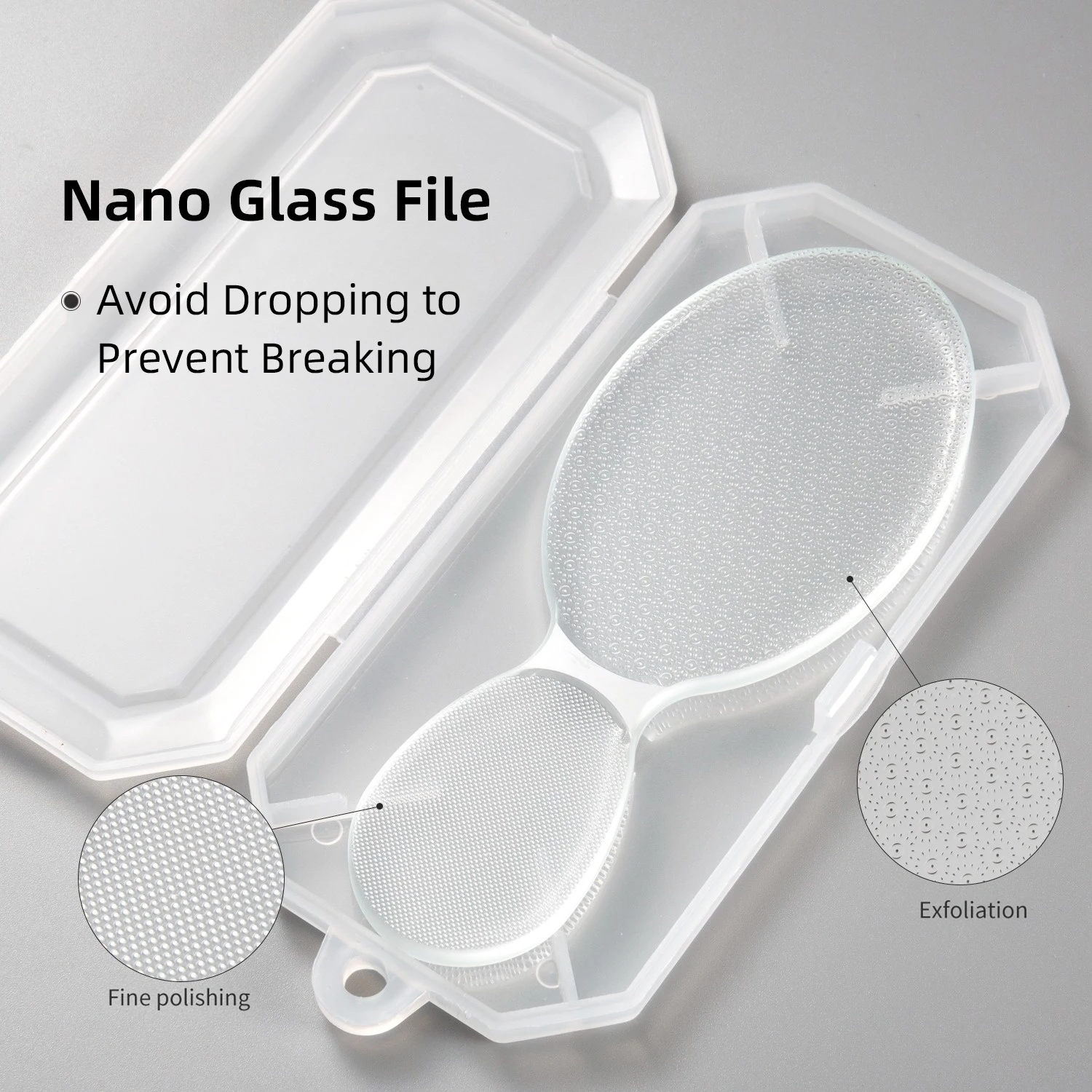Lixa de Pé Vidro Nano Dupla para Remover Calosidades - Imagem 2