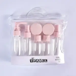 kit 7 frascos de viagem recarregáveis