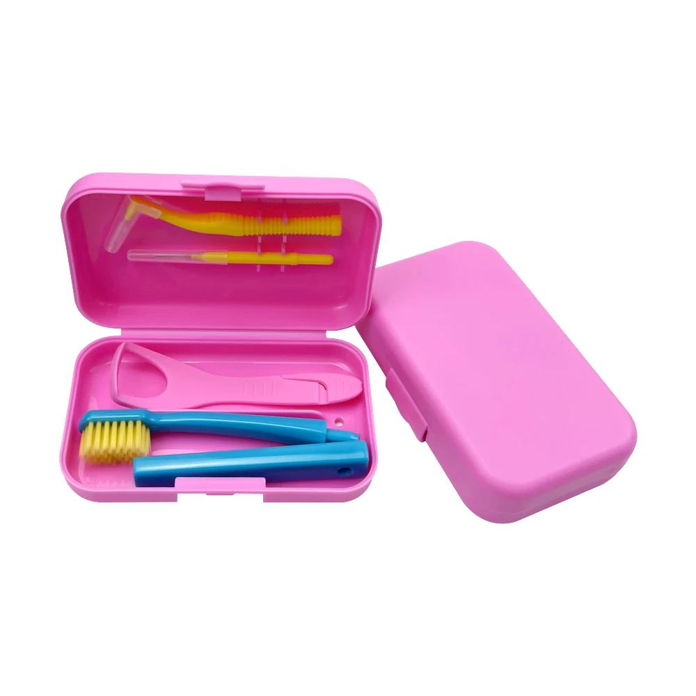 Kit de Higiene Oral Ortodôntica Amarelo - Imagem 3