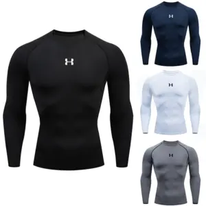 camisa de compressão masculina manga longa