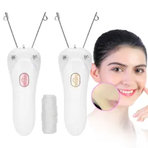 depilador elétrico facial fio de algodão