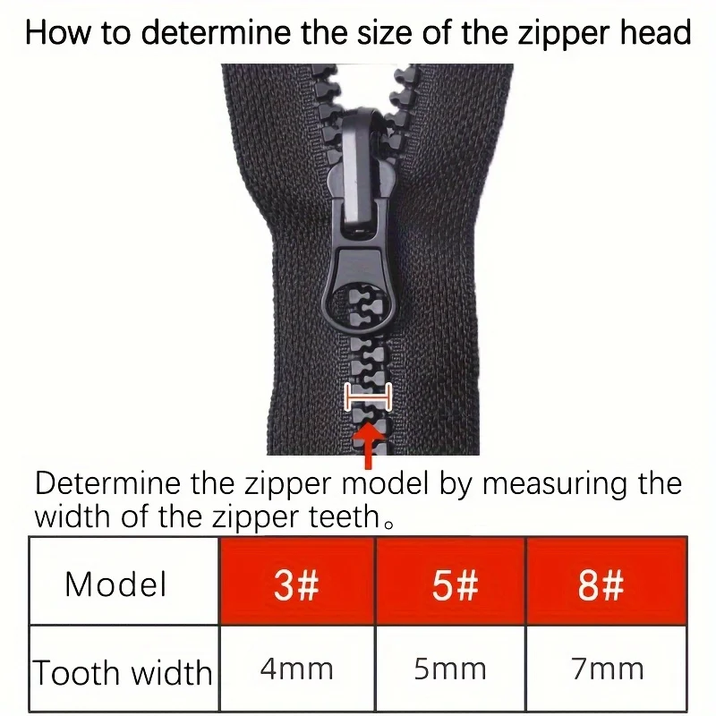 Controle Deslizante Zíper Dupla Face Reversível para Jaquetas - Imagem 4