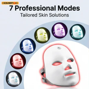 máscara facial fototerapia led 7 cores