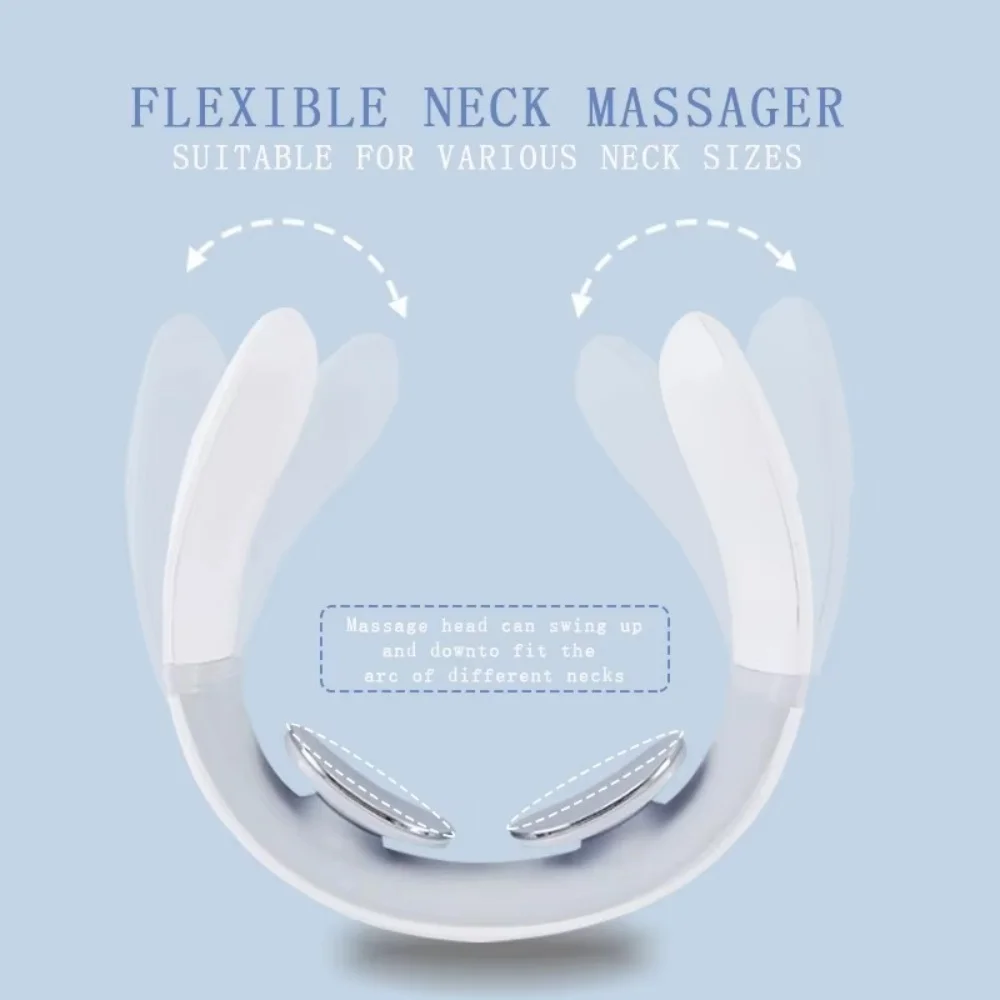 Massageador Pescoço Ombro Portátil Doméstico Marfim - Imagem 4