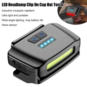 lanterna de cabeça clip led