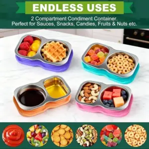 recipientes de aço inoxidável para lanches