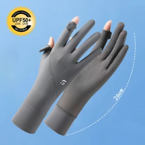 luvas de proteção uv seda gelada